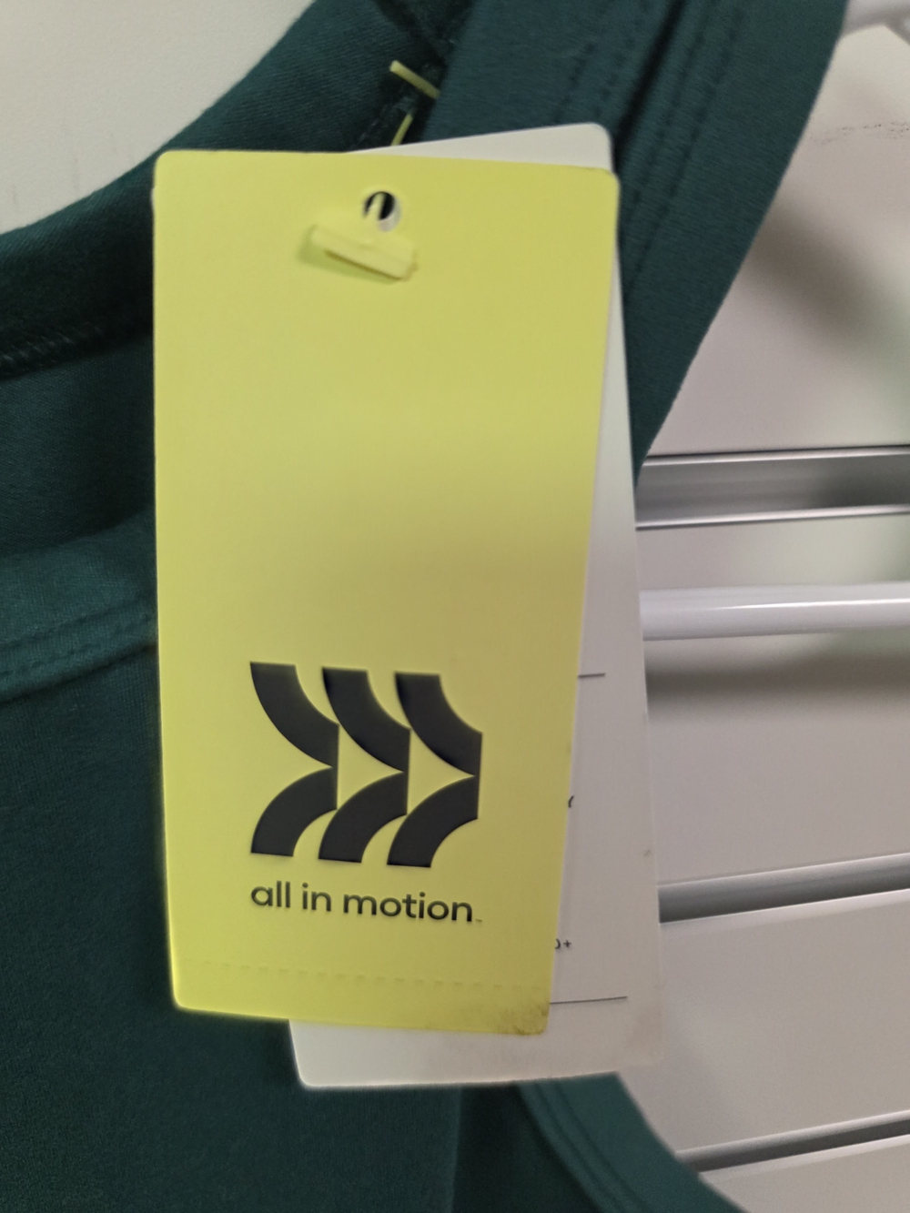 Sleeveless High-Neck Performance Tank Top - Deep Teal/Green - Picture 6 of 7